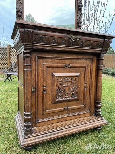 Тумба и зеркало из массива дуба можно отдельно