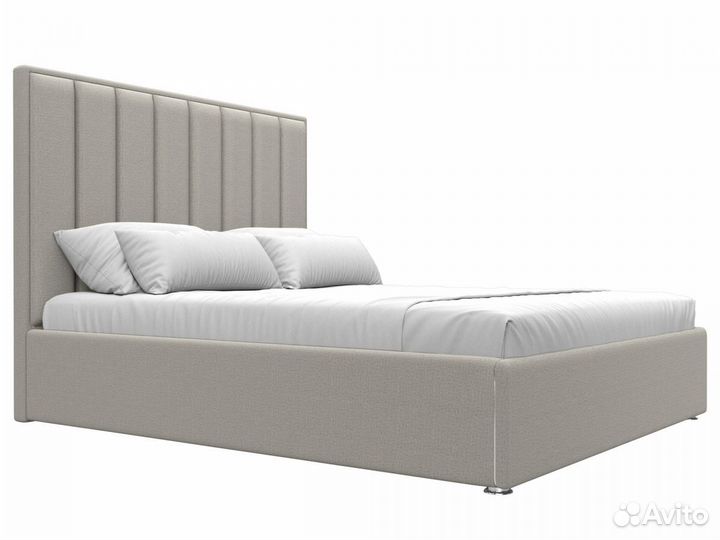 Кровать интерьерная Афродита 160, рогожка, амур бежевый