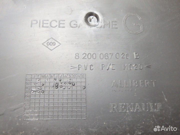 Обшивка двери передней левой Scenic Сценик