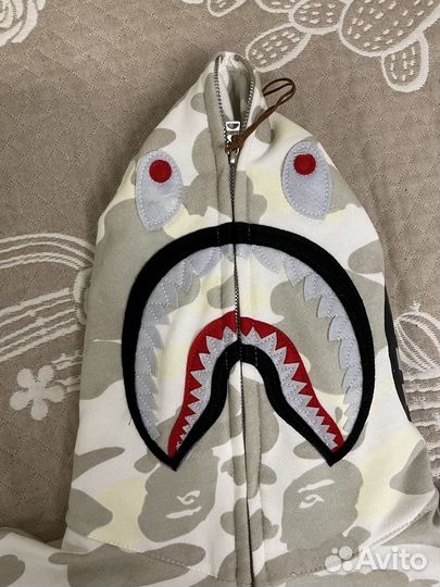 Bape shark zip hoodie