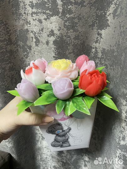 Букет цветов из мыла