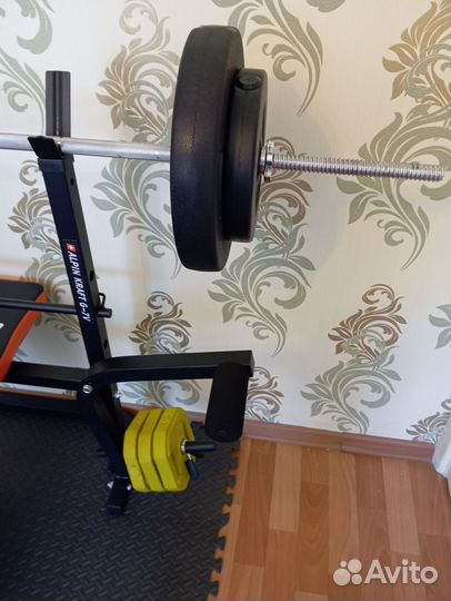 Скамья + штанга и гантели 67,5 кг