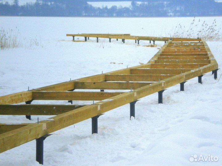 Винтовые сваи для забора