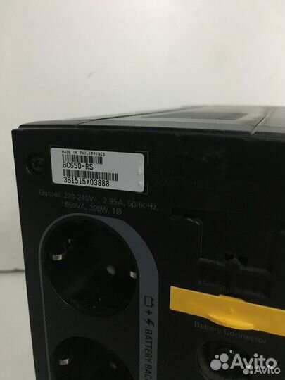 Ибп APC Back-UPS BC650-RS