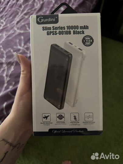 Повербанк новый 10000 gurdini iPhone android