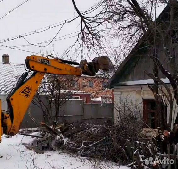 Снос Демонтаж Домов Зданий Сарая Дома Вывоз Мусора