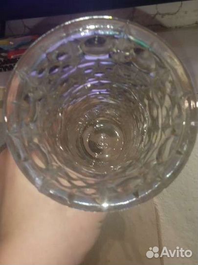 Ваза для цветов стеклянная СССР