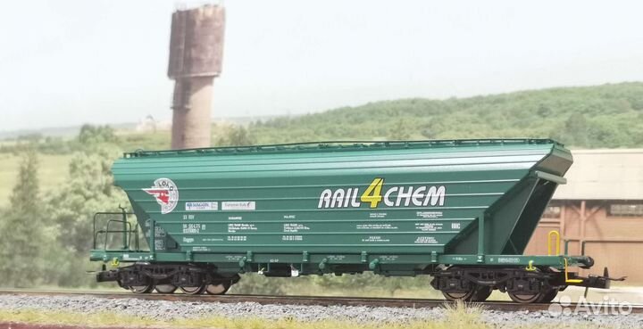 Железная дорога, хоперы 4х осные, 1/87, HO