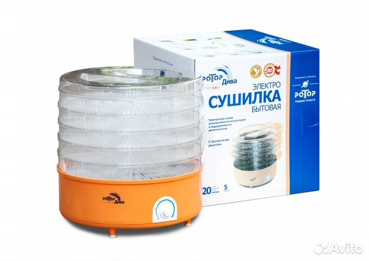 Сушилка для овощей и фруктов renova DH-500V/5