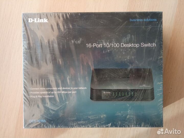 Коммутатор d-link des-1016a 10/100 switch