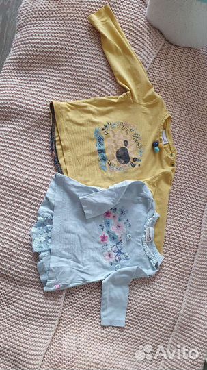 Вещи пакетом для девочки 80см