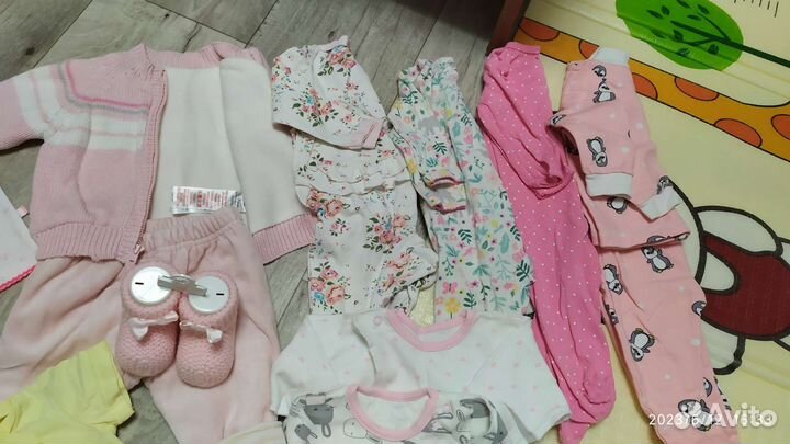 Вещи пакетом на девочку 56-74