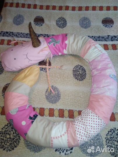 Мягкая змейка единорожка