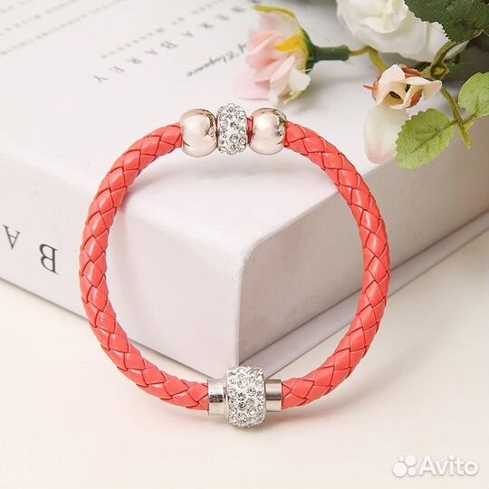 Браслет плетеная кожа
