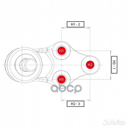 Опора шаровая ford mondeo/galaxy 1.6-2.3 06- (с