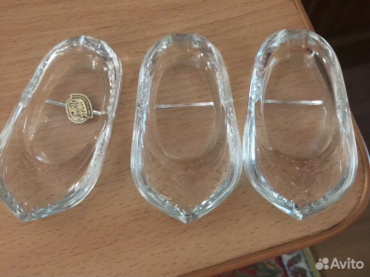 Хрустальные тапочки- пепельницы