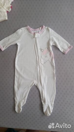 Пакет летних вещей на девочку 1-3 месяца