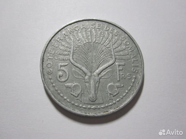 Французское Сомали 5 франков 1959