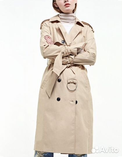 Плащ тренч stradivarius
