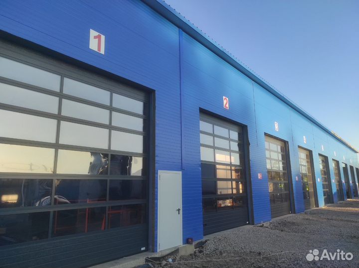 Панорамные секционные ворота