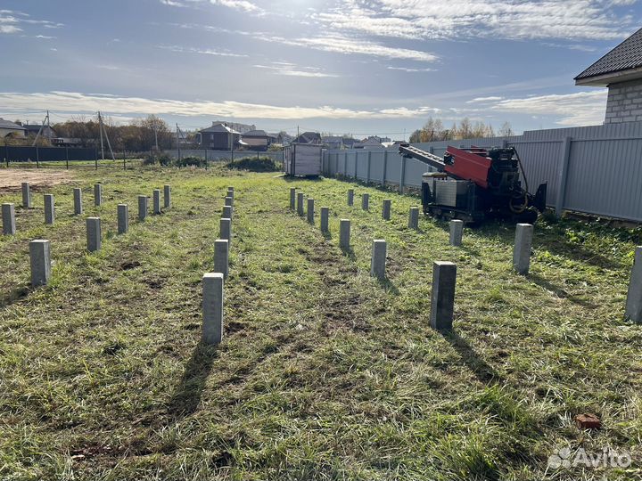 Сваи жби с установкой