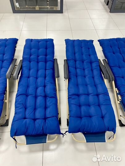 Кресло шезлонг раскладушка с матрасом