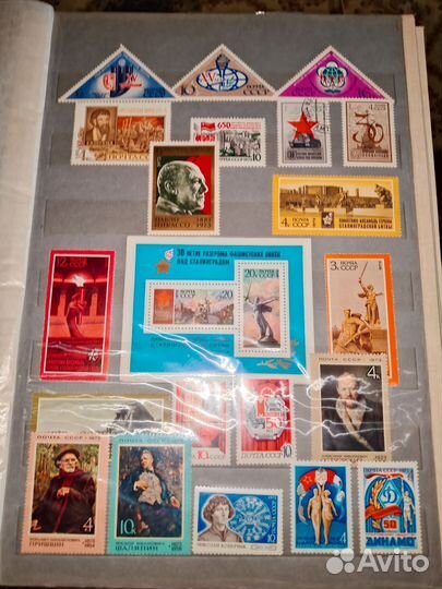 Марки СССР 2500 альбом 10 листов
