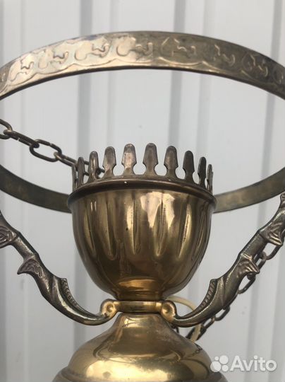 Люстра латунь винтаж