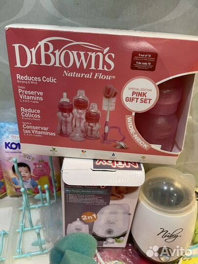 Бутылочки для кормления dr browns, посуда детская