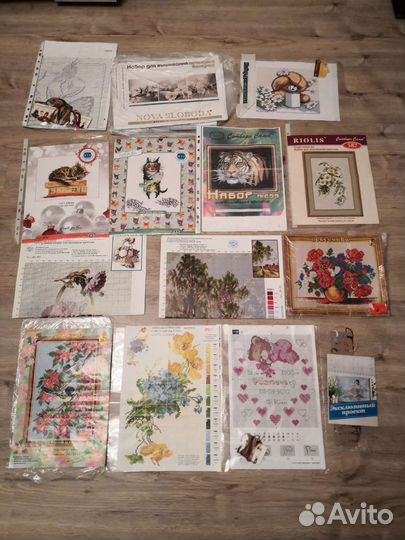 Вышивка крестиком 2 (наборы, схема+нитки)