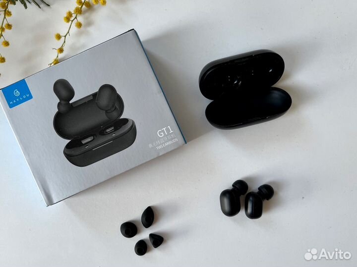 Беспроводные наушники черные