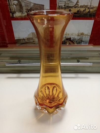 Ваза цветное стекло. лзхс СССР