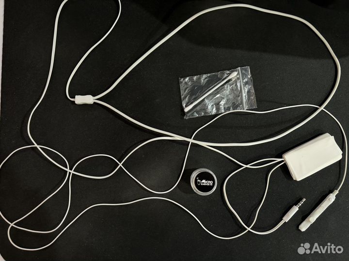 Микронаушник, проводной с аккумулятором