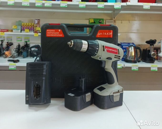 Аккумуляторная дрель-шуруповерт Интерскол да-14.4