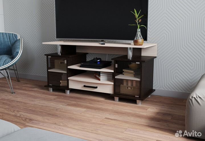 Тумба с полками современная