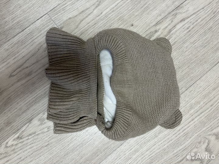 Шапка зимняя шлем журавлик 46-48