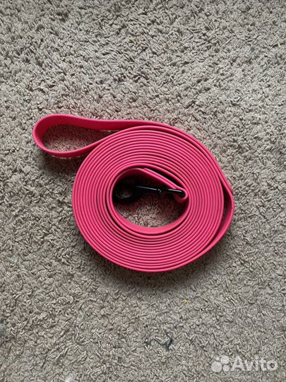 Поводок из биотана 5 м 25 мм розовый
