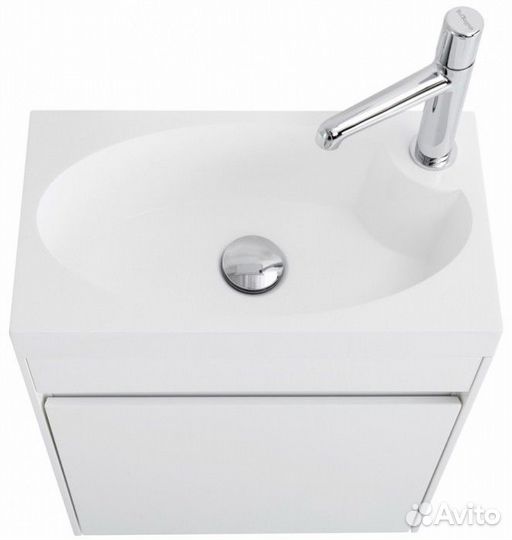 Тумба с раковиной BelBagno Pietra Mini 46L Bianco Lucido