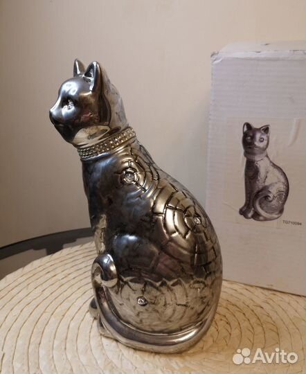 Статуэтка кошка со стразами
