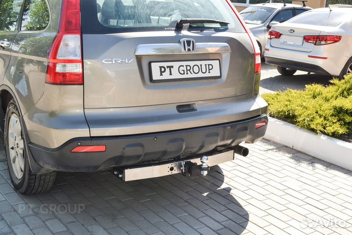 Фаркоп под квадрат Honda CR-V с Нерж. накладкой