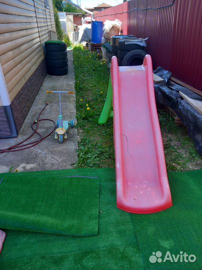 Детская горка пластиковая уличная бу