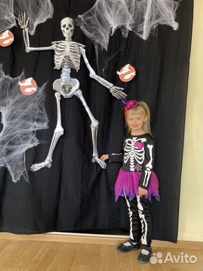 Костюм на хэллоуин детский скелета