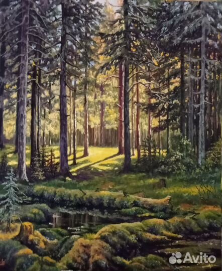 Картина маслом на холсте пейзаж