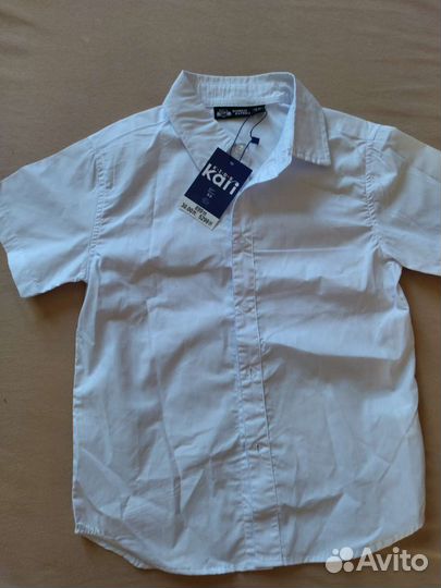 Рубашка белая новая 128