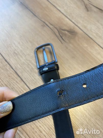 Ремень из экокожи черный