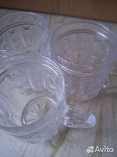 Хрустальные кружки СССР. 6 штук