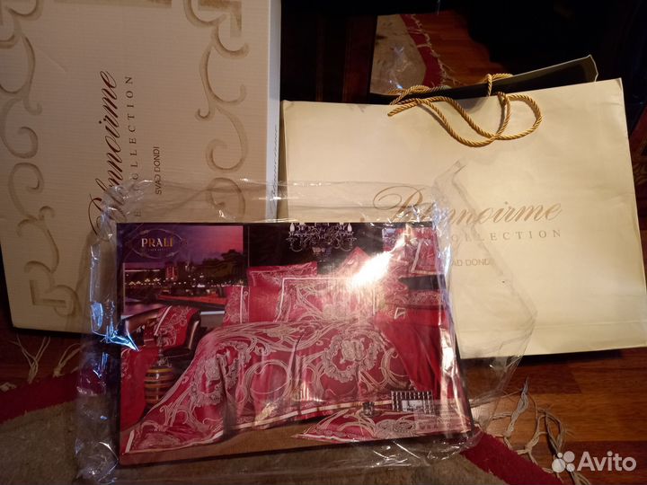 Комплект постельного белья евро шелк Blumarine