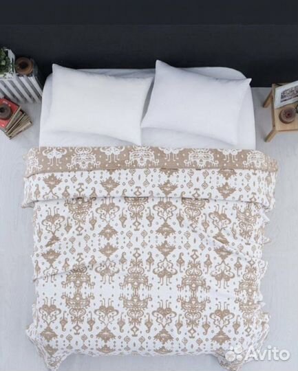 Плед покрывало 1,5 сп и евро хлопок 100 Турция