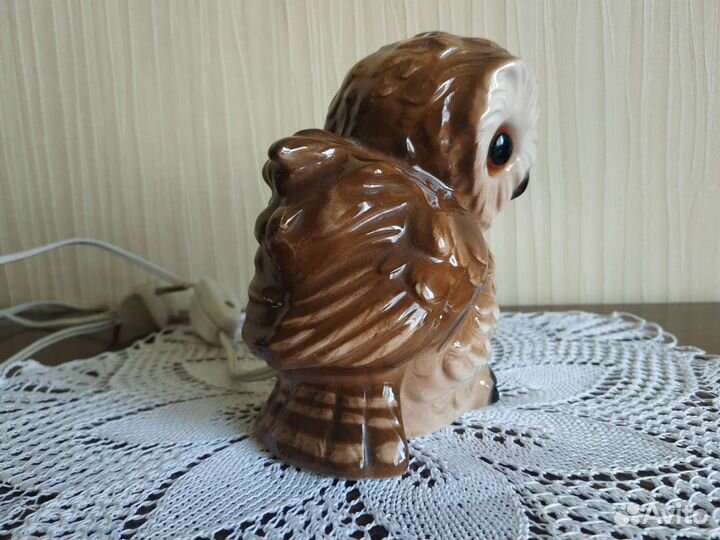 Сова ночник светильник винтаж фарфор