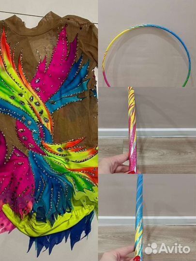 Обмотка обруча для художественной гимнастики